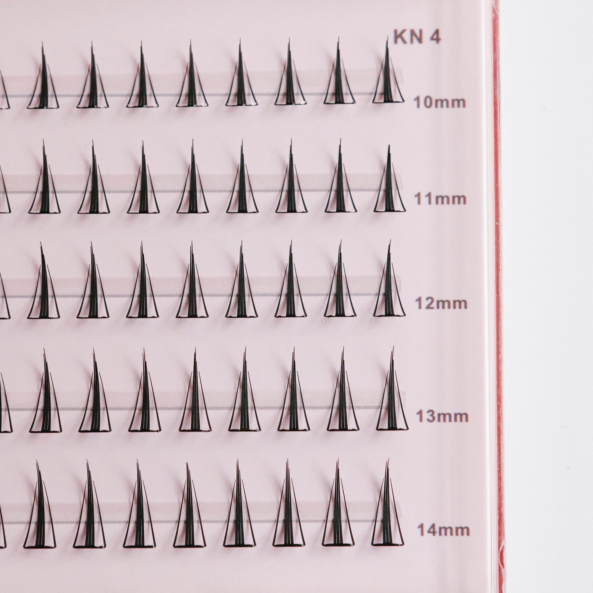 KKONGLASH KN4 Faux cils (courbure claire et regroupée / 2 types)